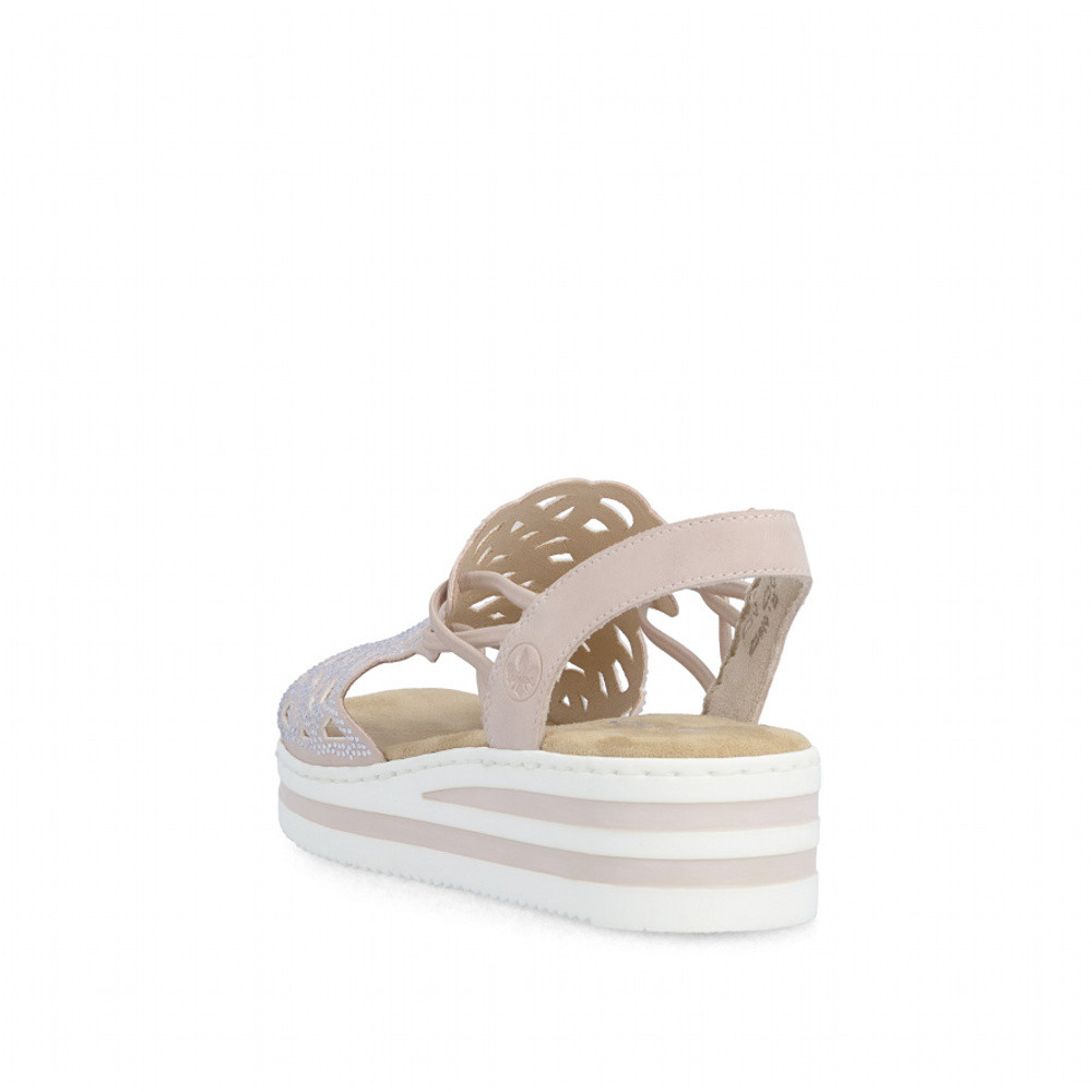 detail Dámské sandály RIEKER V0241-31 růžová S6