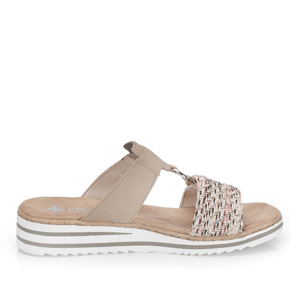 detail Dámské nazouváky RIEKER V06P9-60 béžová S6