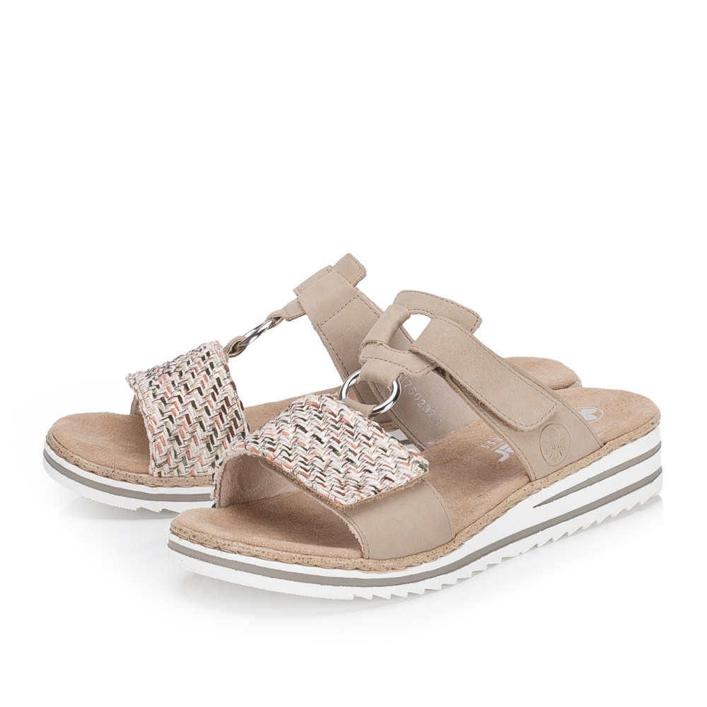 detail Dámské nazouváky RIEKER V06P9-60 béžová S6