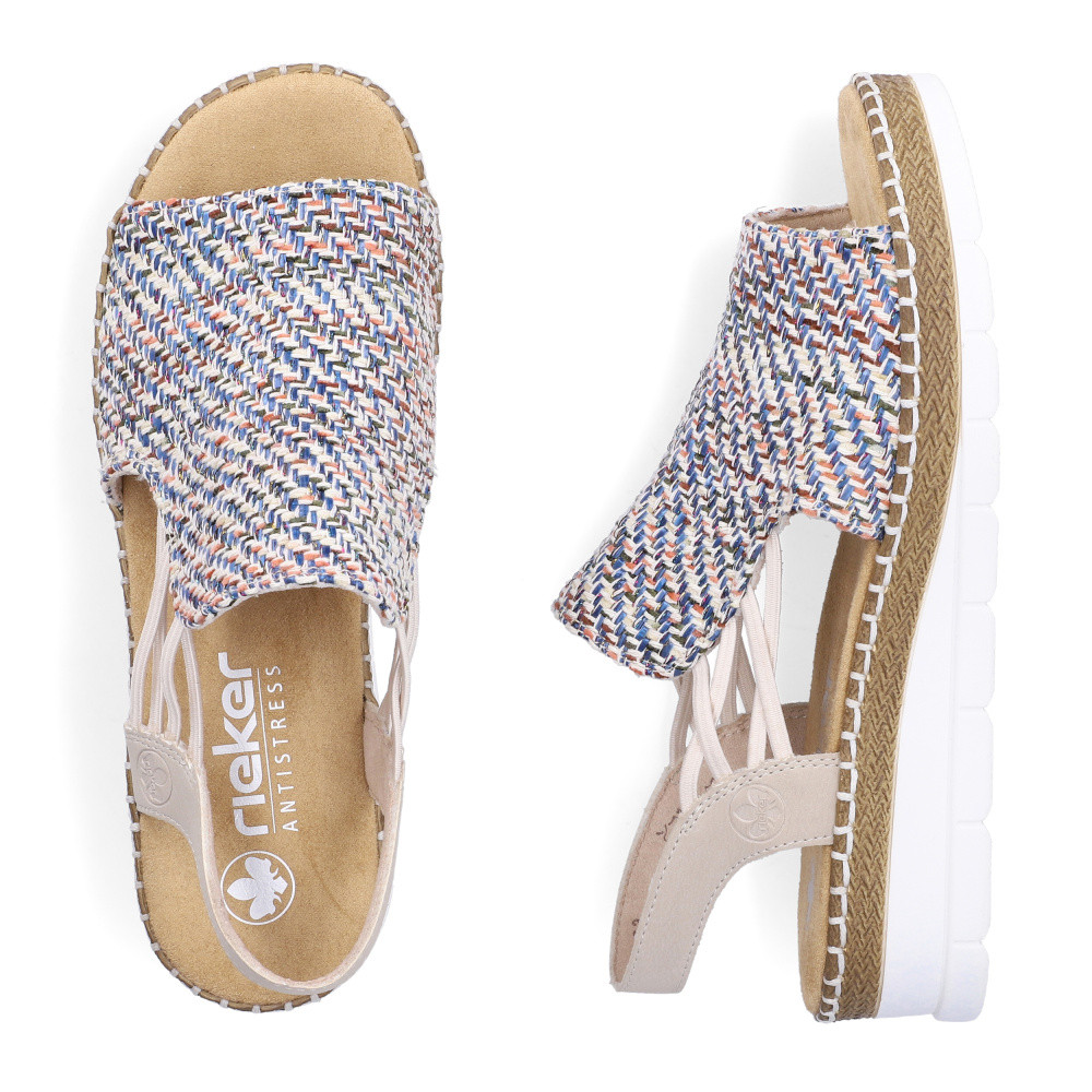 detail Dámské sandály RIEKER V1241-93 modrá S6