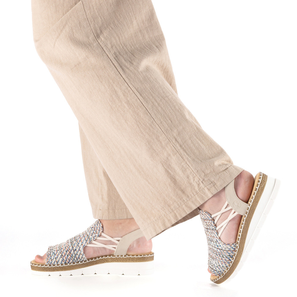 detail Dámské sandály RIEKER V1241-93 modrá S6