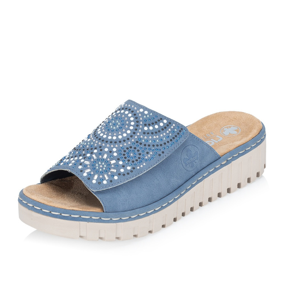 detail Dámské nazouváky RIEKER V1395-14 modrá S6