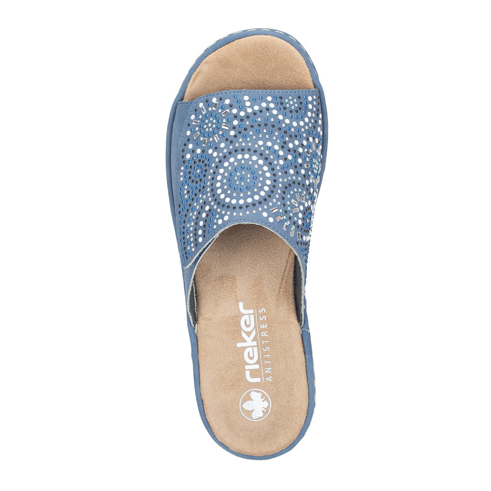 detail Dámské nazouváky RIEKER V1395-14 modrá S6