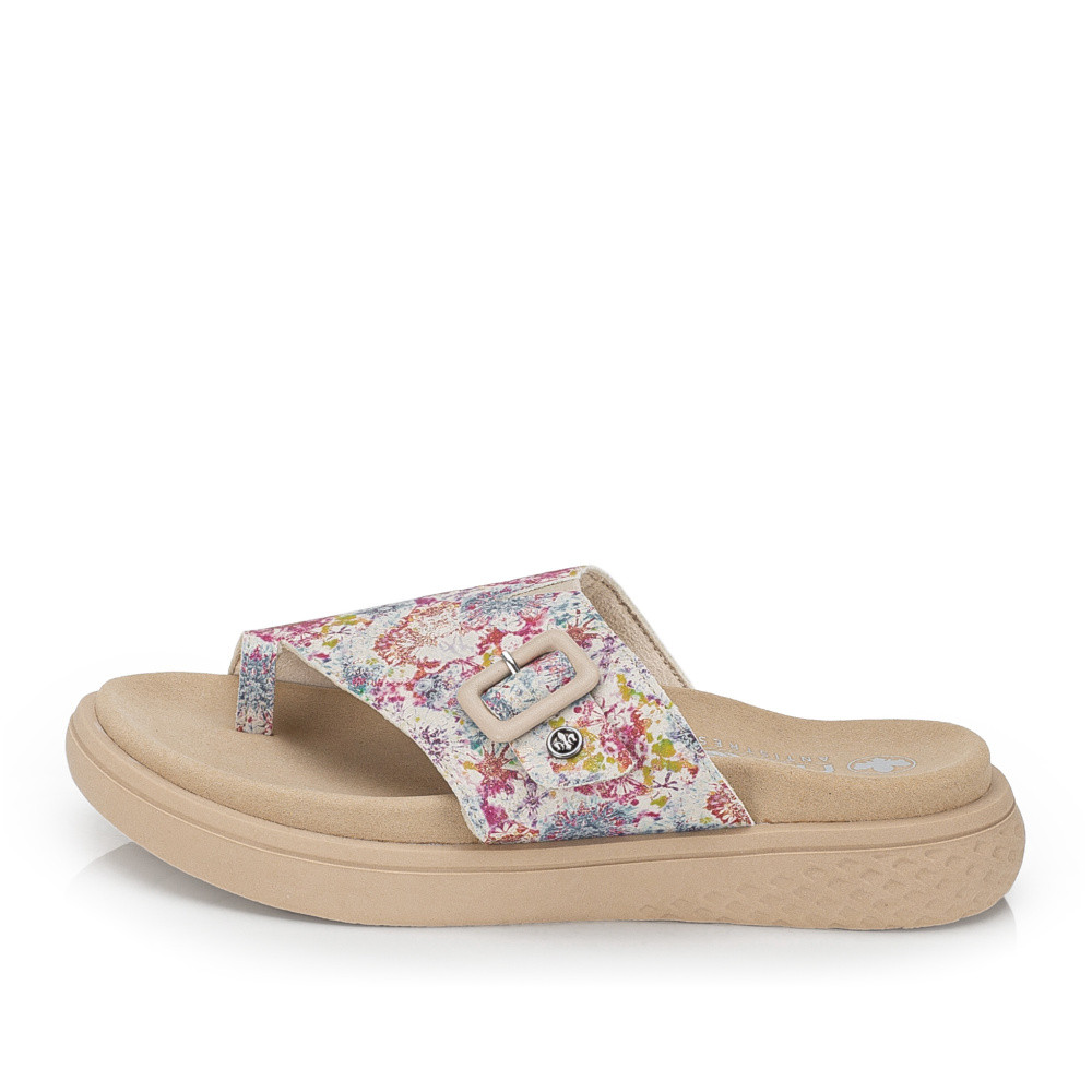 detail Dámské žabky RIEKER V1560-90 bílá S6