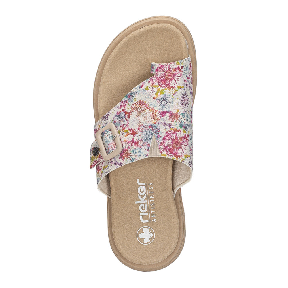 detail Dámské žabky RIEKER V1560-90 bílá S6