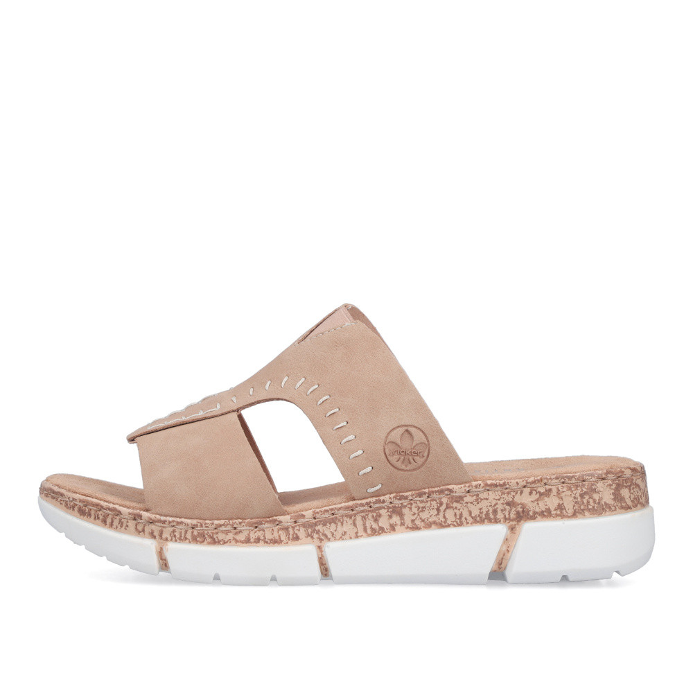 detail Dámske šľapky RIEKER V2375-60 béžová S6