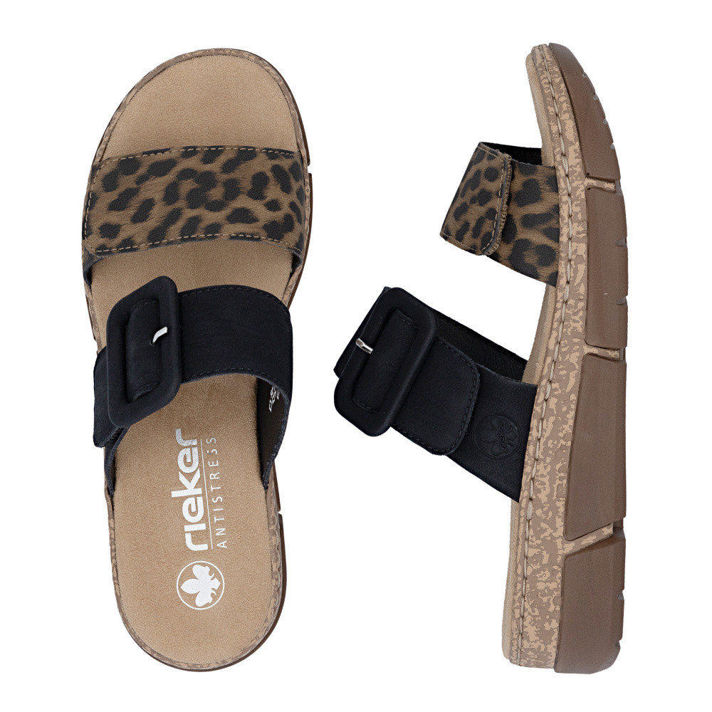 detail Dámske šľapky RIEKER V2392-24 hnedá S6