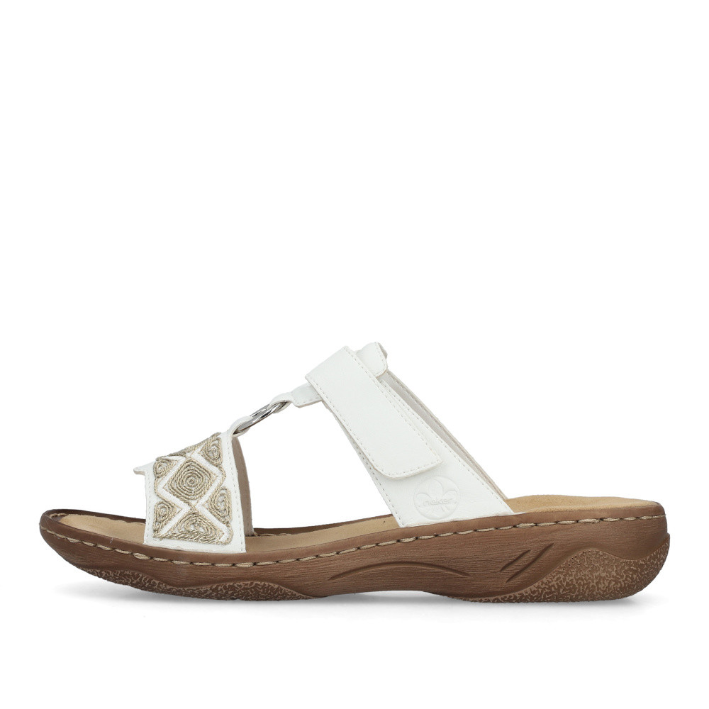 detail Dámské nazouváky RIEKER V2864-80 bílá S6