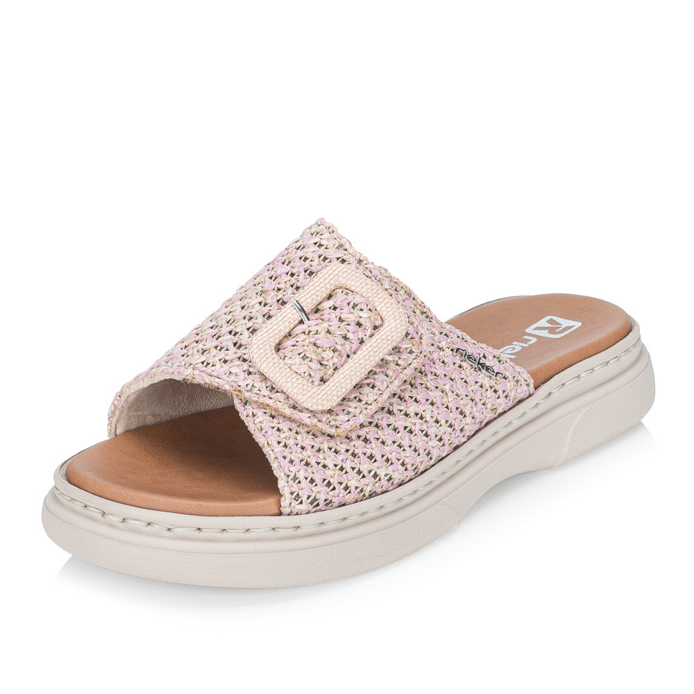 detail Dámské nazouváky RIEKER V3053-90 růžová S6