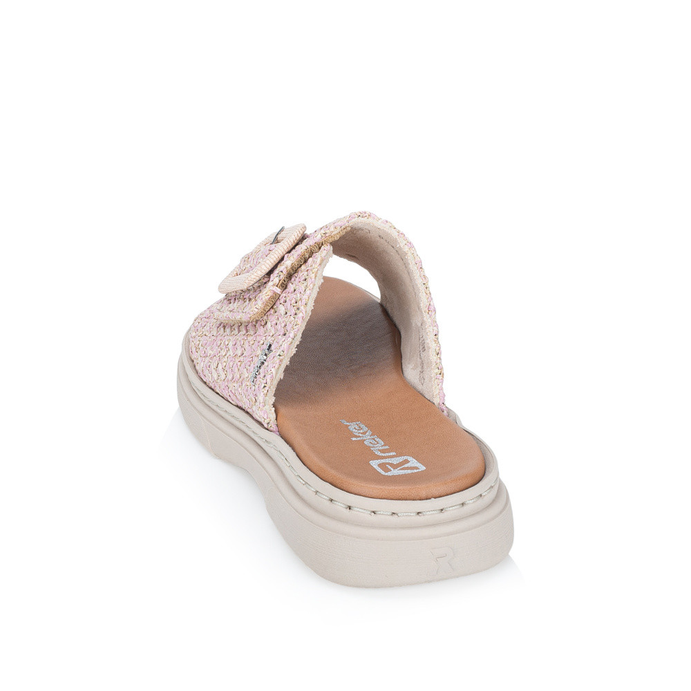 detail Dámské nazouváky RIEKER V3053-90 růžová S6