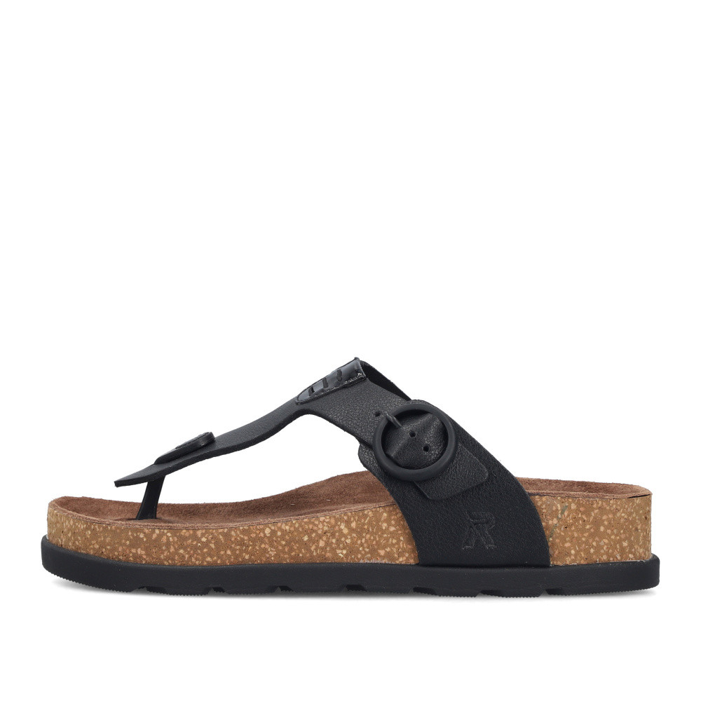 detail Dámské žabky RIEKER V3150-00 černá S6