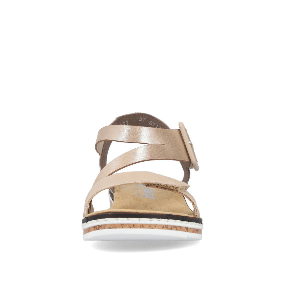 detail Dámské sandály RIEKER V3660-61 béžová S6