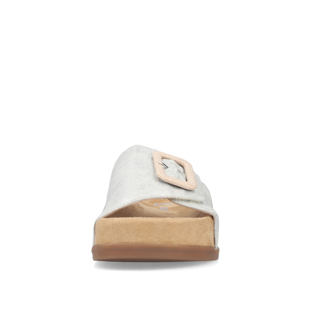 detail Dámské nazouváky RIEKER V4053-40 stříbrná S6