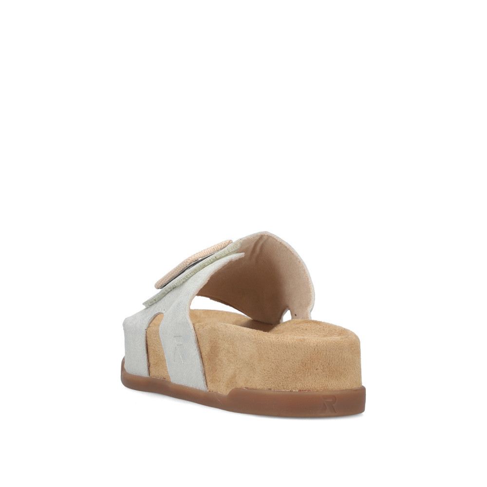 detail Dámské nazouváky RIEKER V4053-40 stříbrná S6