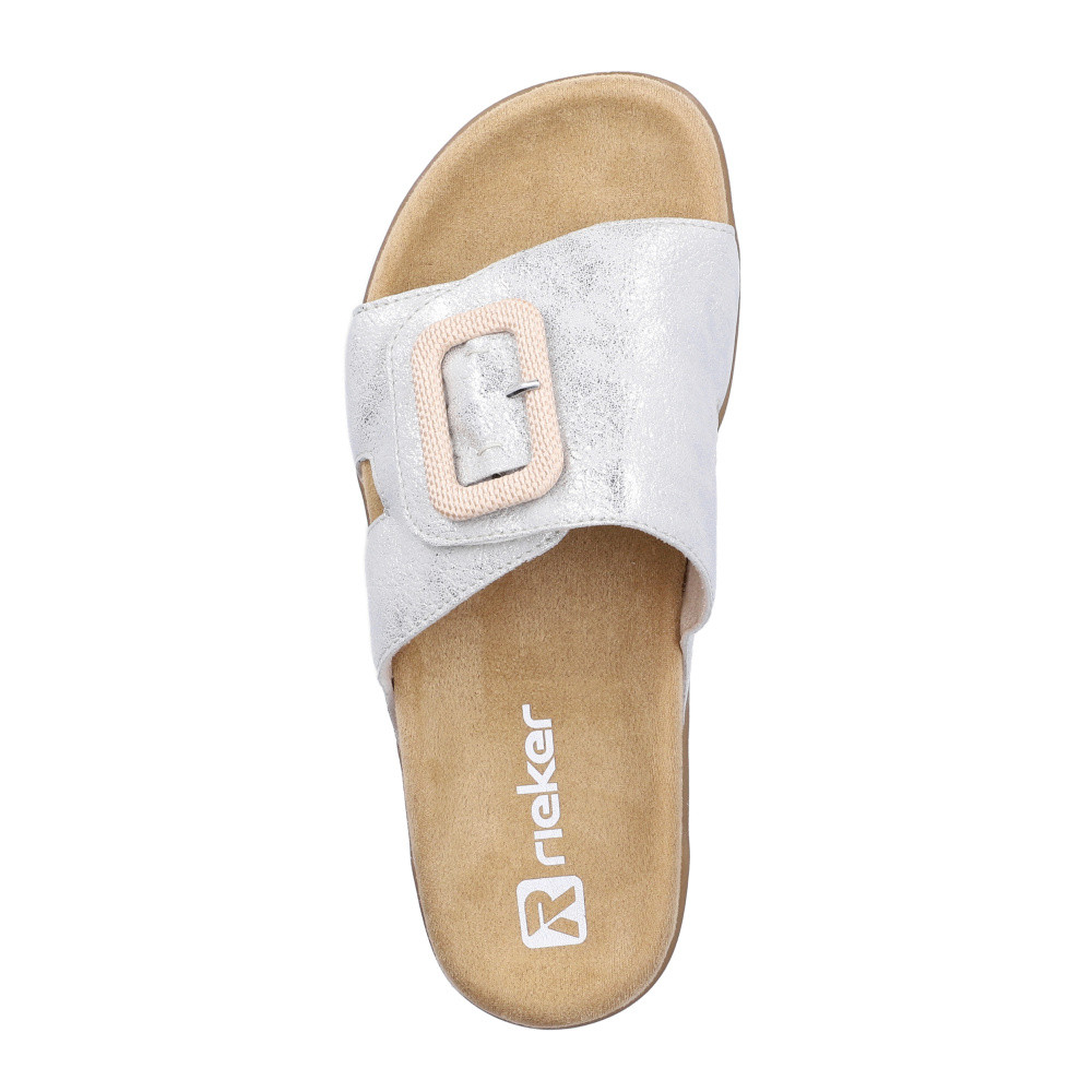 detail Dámské nazouváky RIEKER V4053-40 stříbrná S6