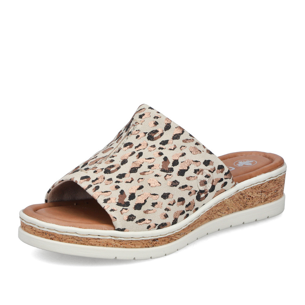 detail Dámské nazouváky RIEKER V4188-60 béžová S6