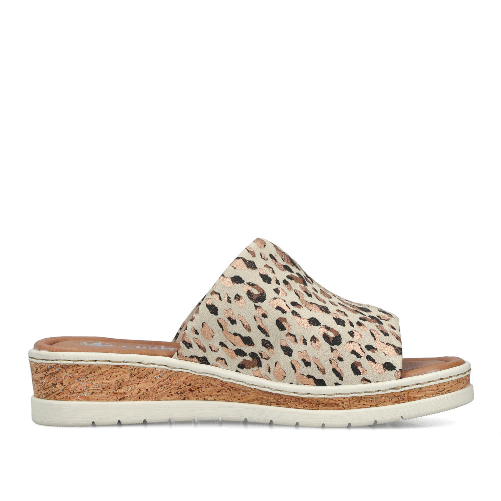 detail Dámské nazouváky RIEKER V4188-60 béžová S6