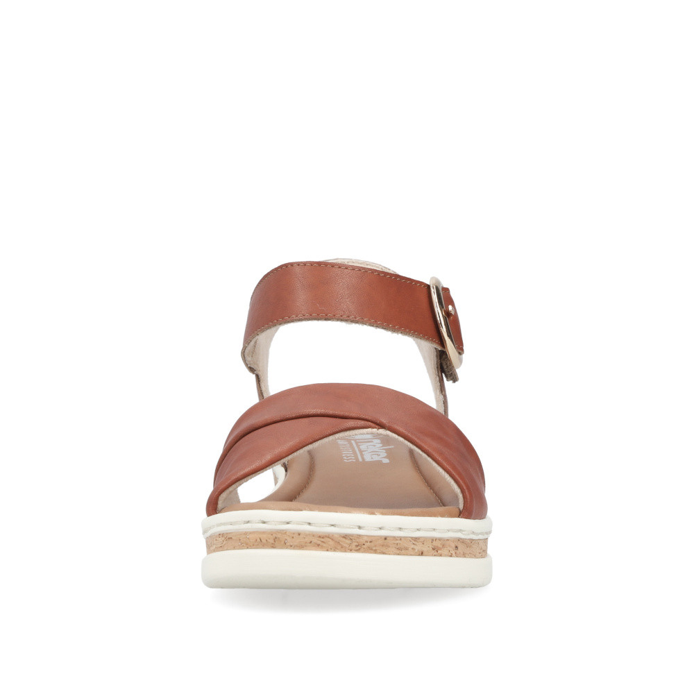 detail Dámské sandály RIEKER V4191-24 hnědá S6