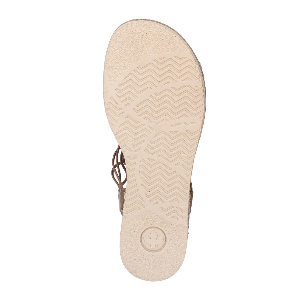 detail Dámské sandály RIEKER V4556-60 béžová S6