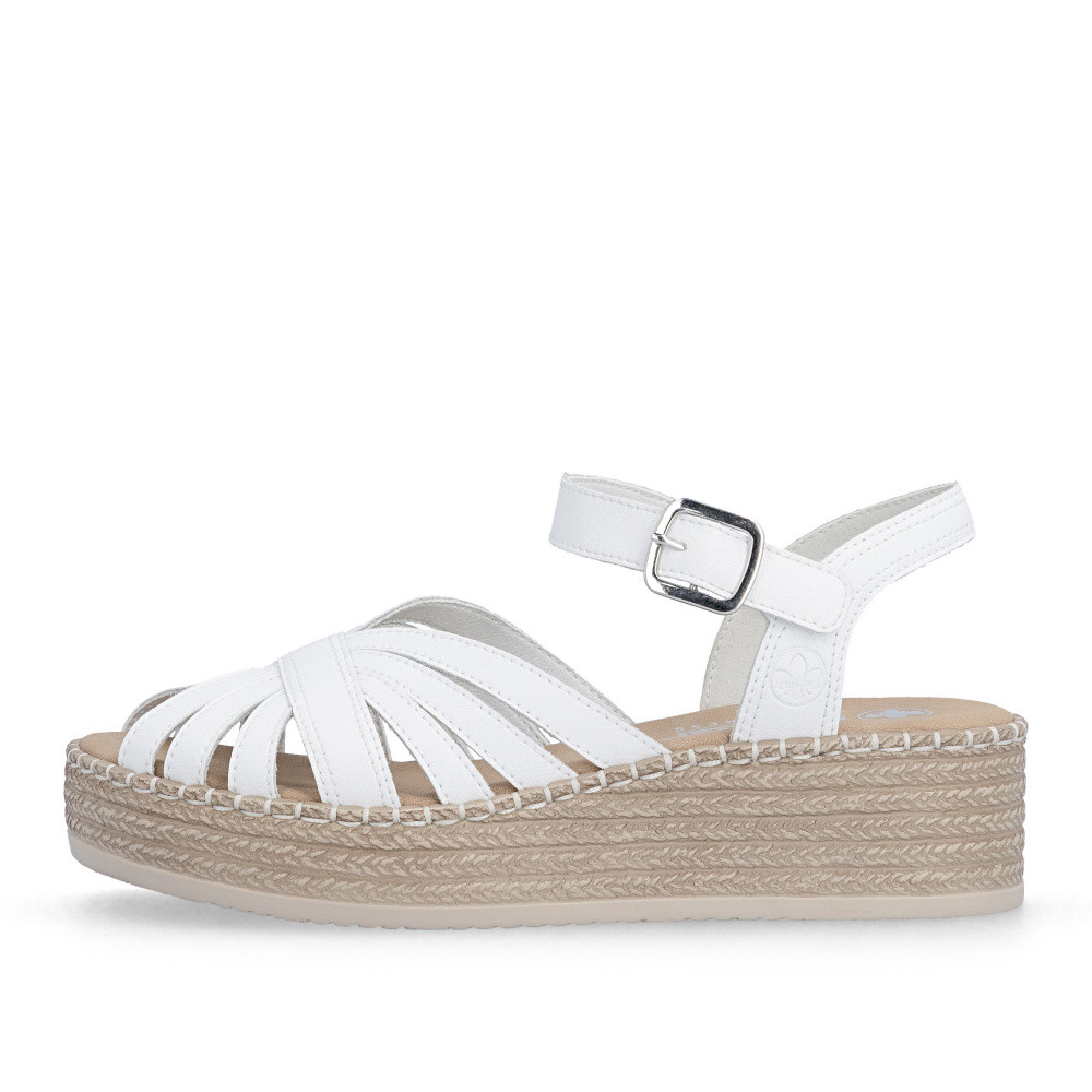 detail Dámské sandály RIEKER V4558-80 bílá S6