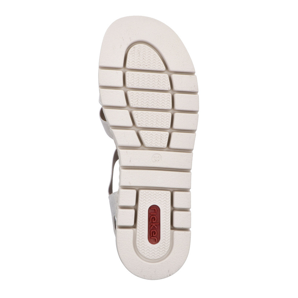 detail Dámské sandály RIEKER V4918-90 stříbrná S6