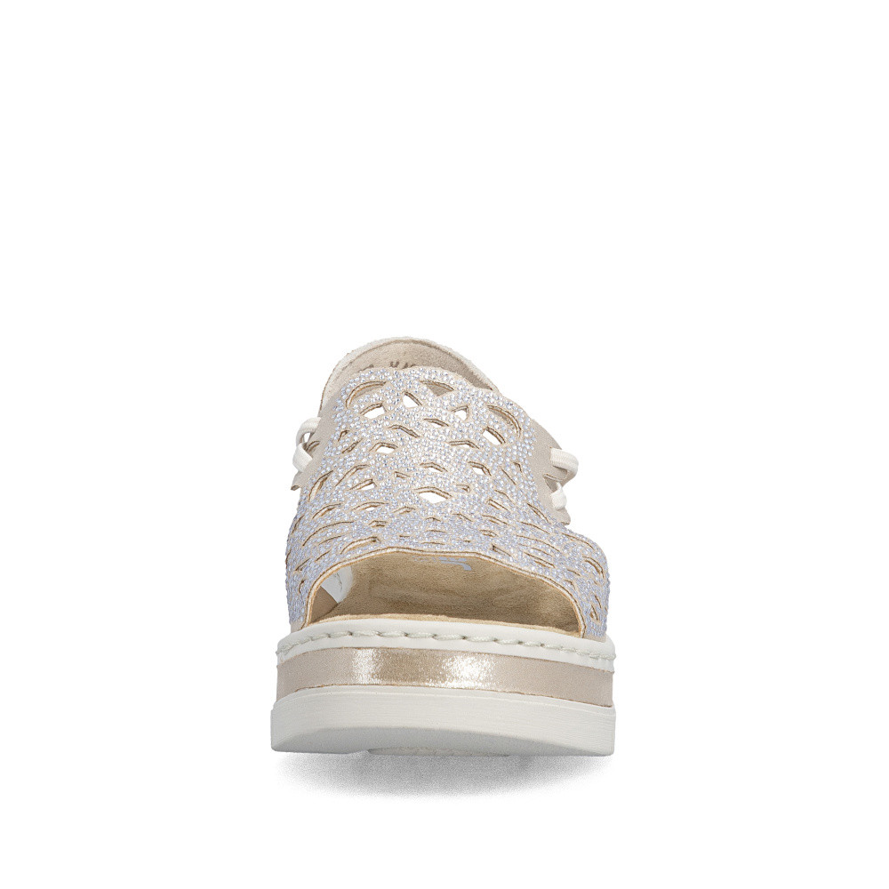 detail Dámské sandály RIEKER V4941-60 béžová S6