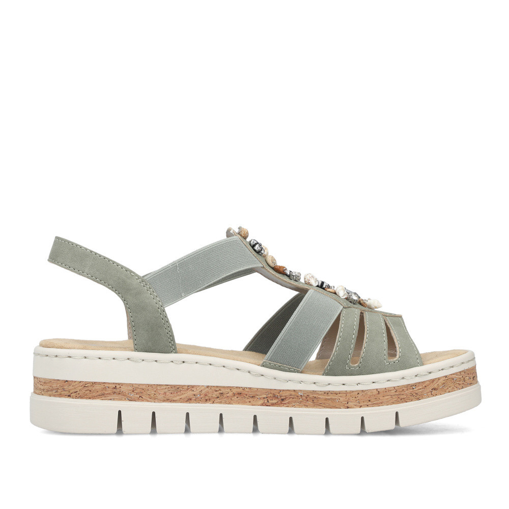 detail Dámske sandále RIEKER V4949-52 zelená S6