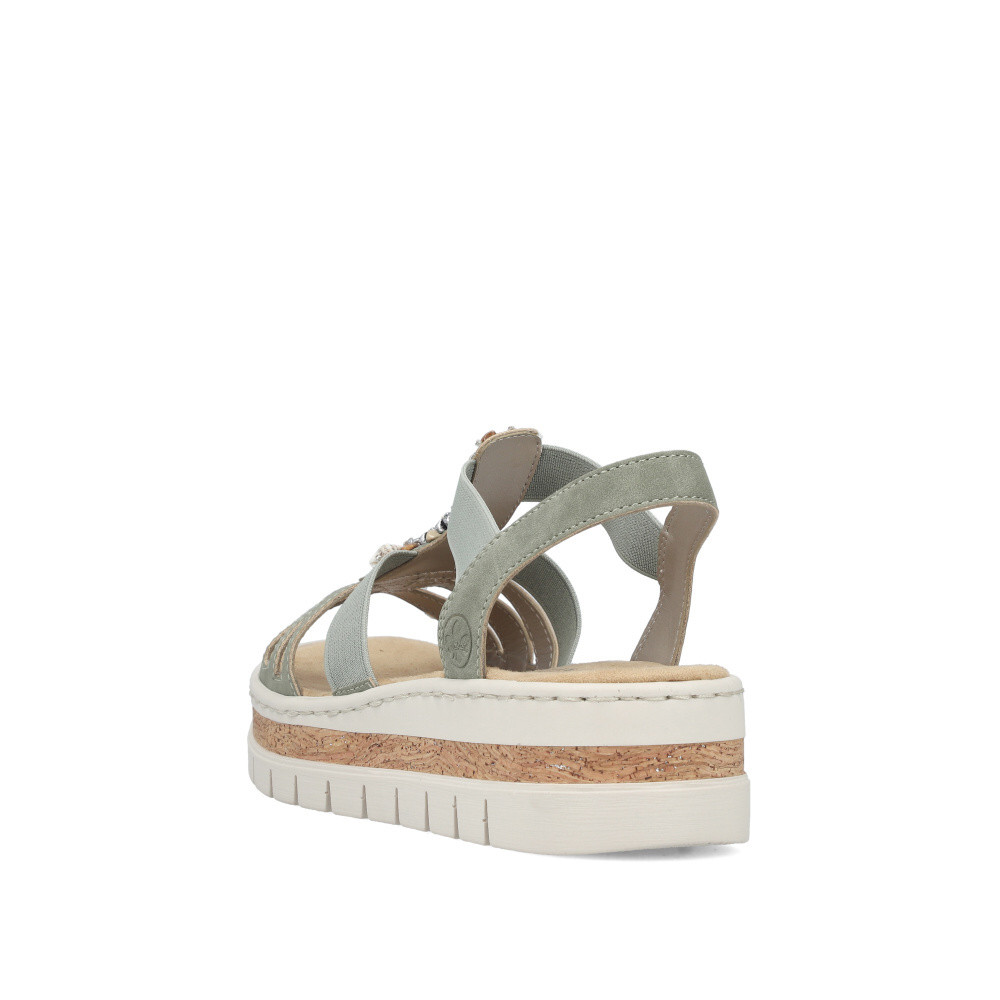 detail Dámske sandále RIEKER V4949-52 zelená S6