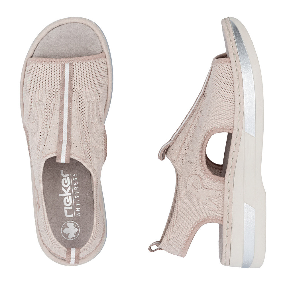 detail Dámské sandály RIEKER V59B5-31 růžová S6