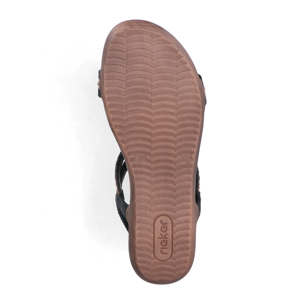 detail Dámské sandály RIEKER V7564-00 černá S6