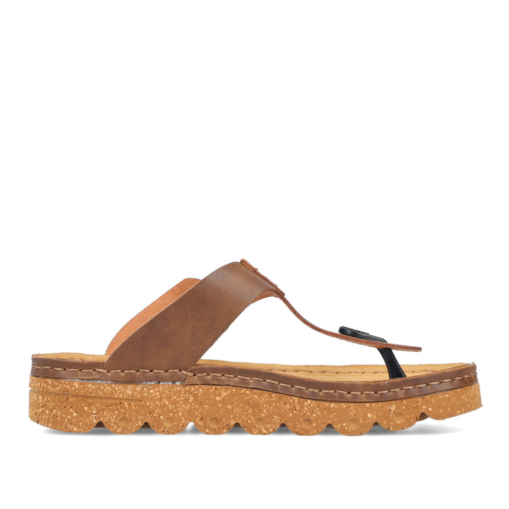 detail Dámské žabky RIEKER V8750-22 hnědá S6