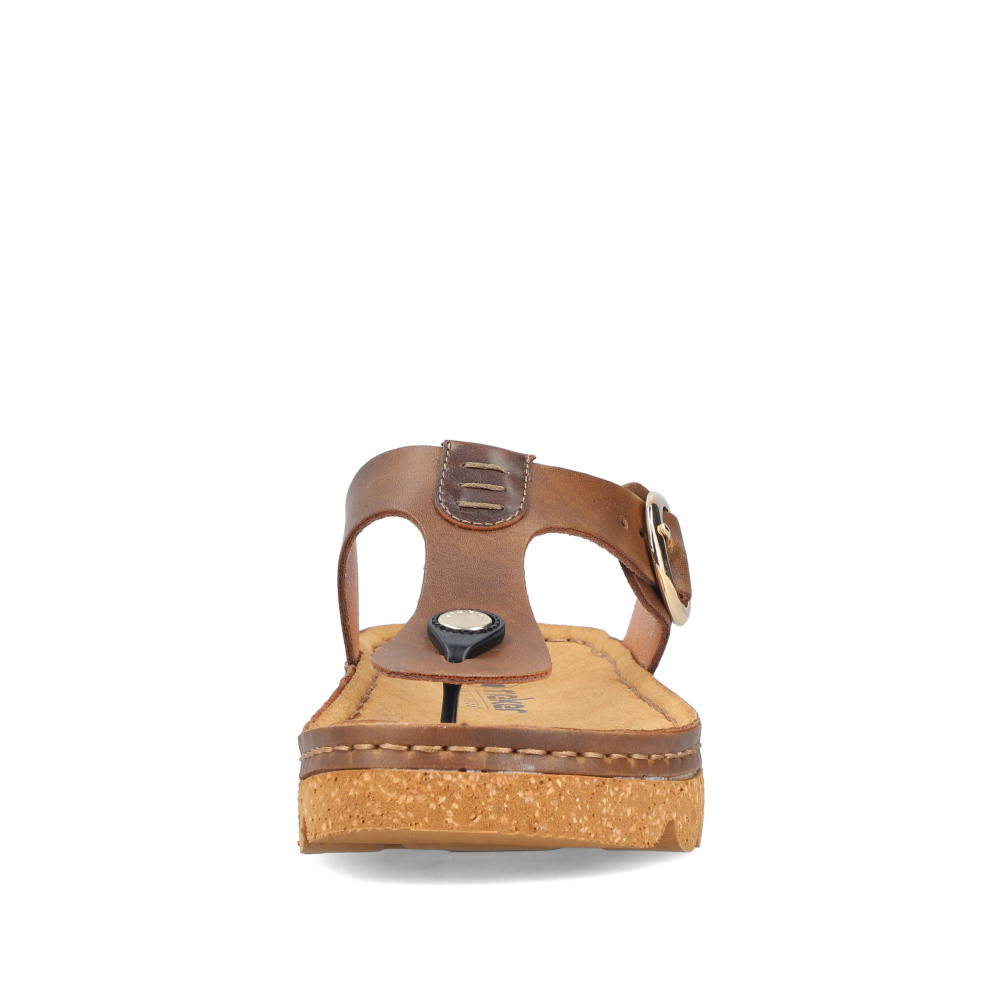 detail Dámské žabky RIEKER V8750-22 hnědá S6