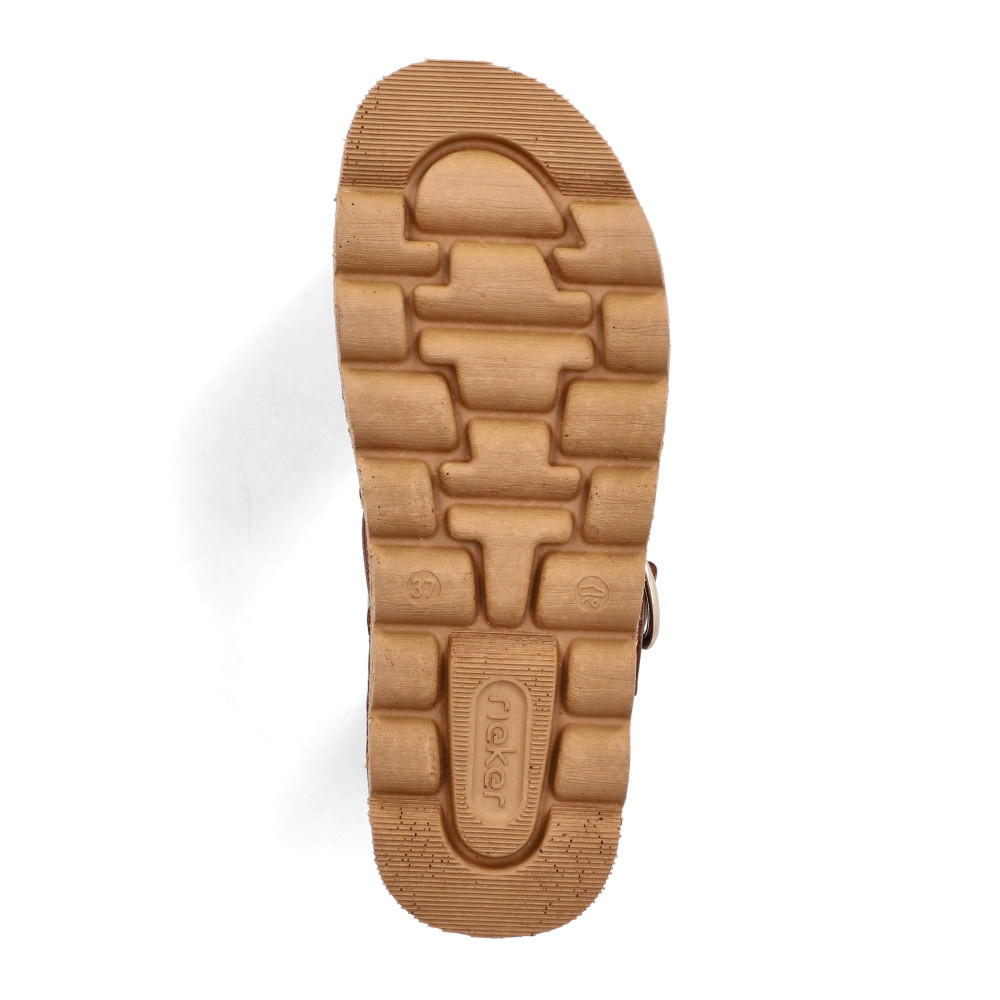 detail Dámské žabky RIEKER V8750-22 hnědá S6