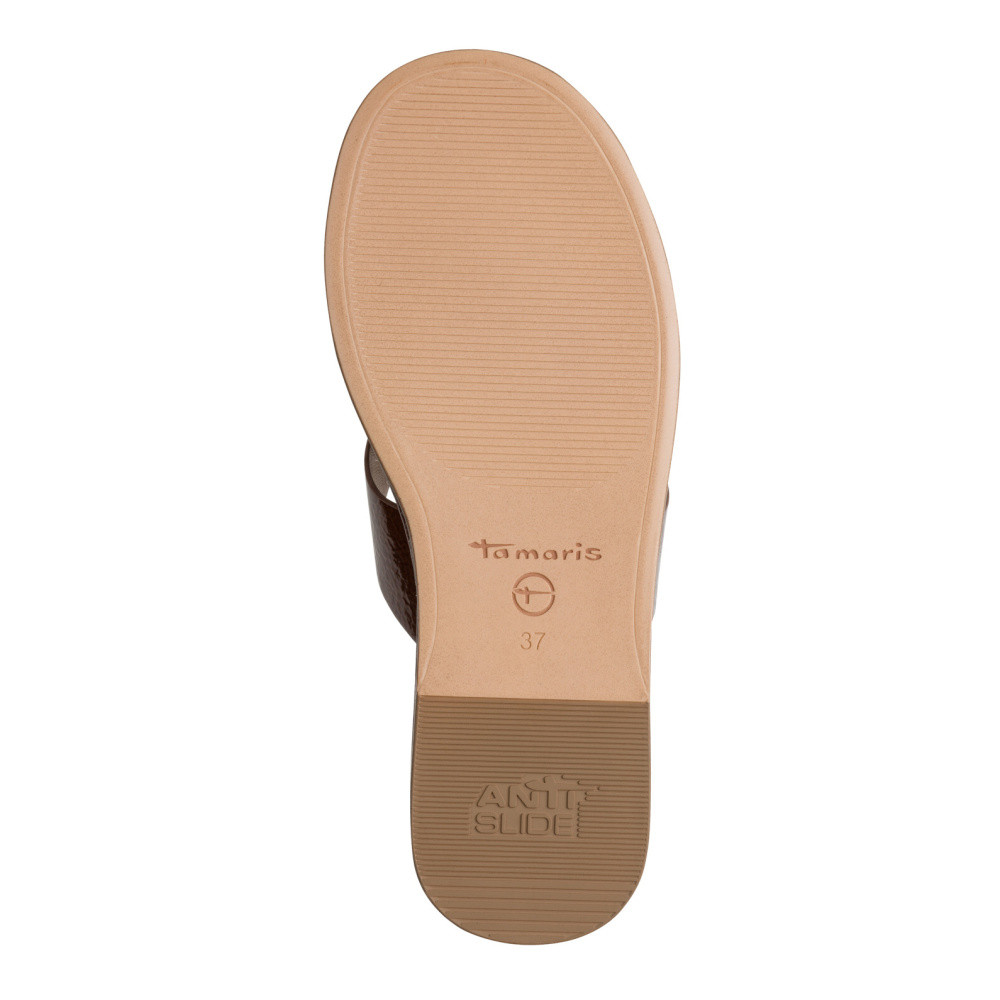 detail Dámské žabky TAMARIS 27106-46-359 hnědá S6