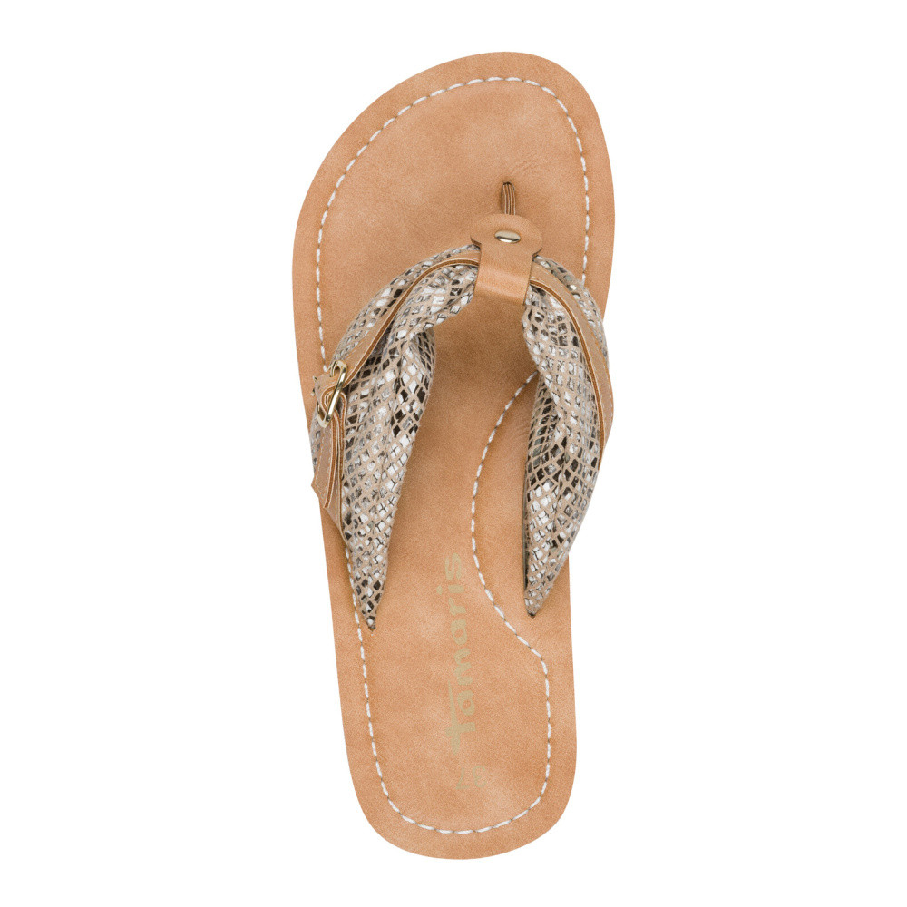 detail Dámské žabky TAMARIS 1-27149-46   BEIGE SNAKE 483   F/S6