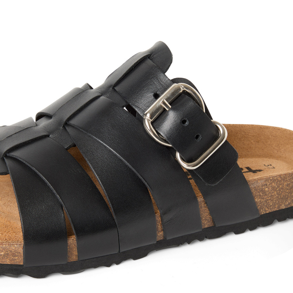 detail Dámské nazouváky TAMARIS 1-27502-46   BLACK LEATHER 003   F/S6