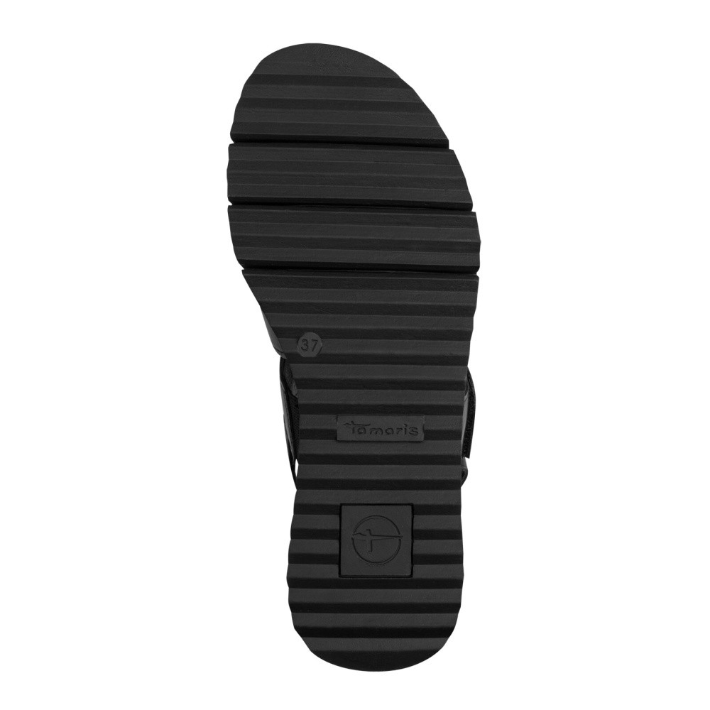 detail Dámské sandály TAMARIS 1-28243-46   BLACK LEATHER 003   F/S6