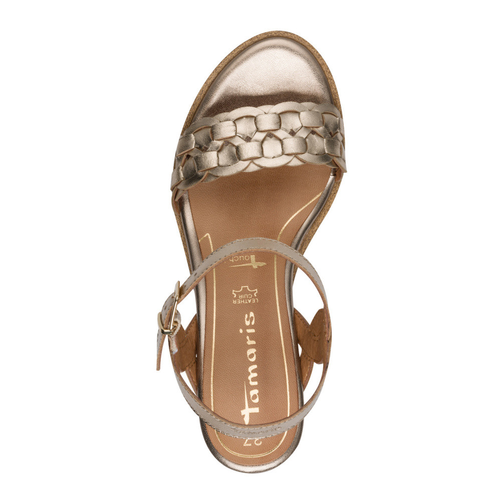 detail Dámské sandály TAMARIS 28334-46-900 zlatá S6