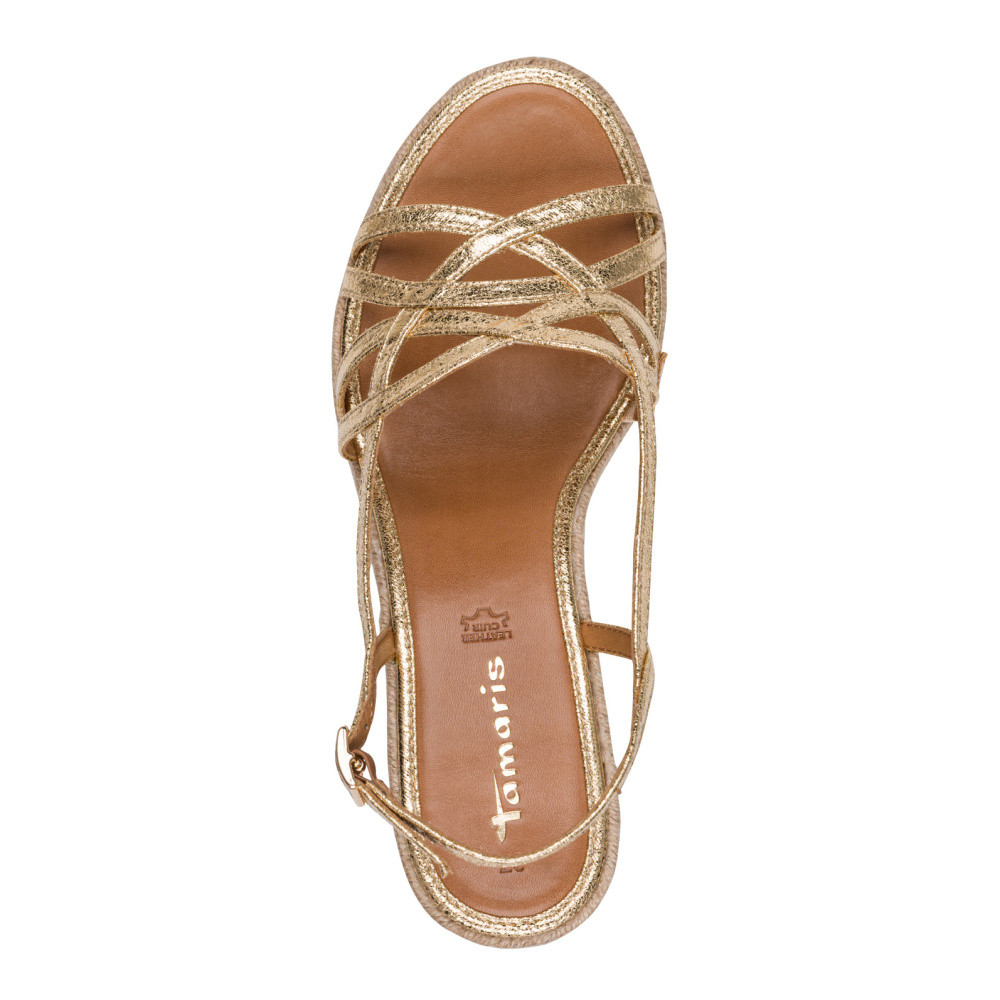 detail Dámské sandály TAMARIS 28364-46-940 zlatá S6