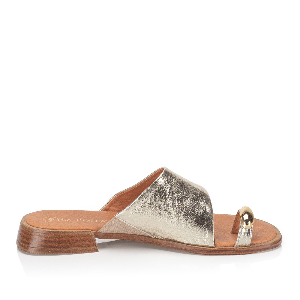 detail Dámské nazouváky IBERIUS 0105-7033-232125 41 zlatá S6