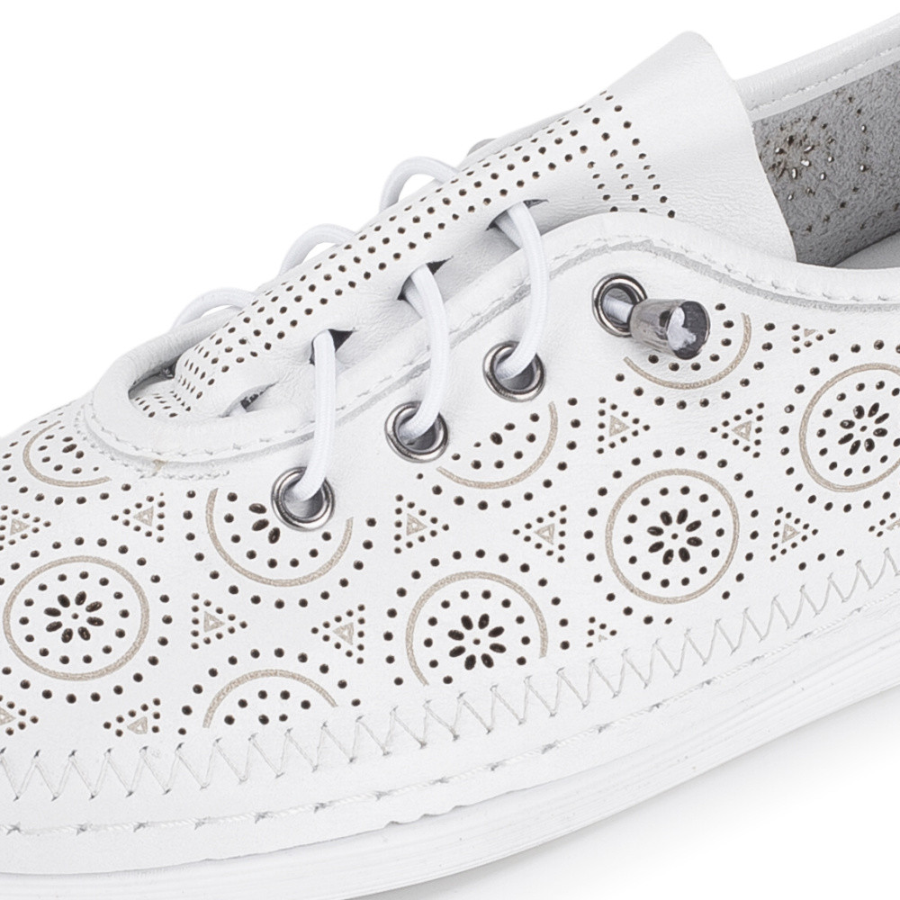 detail Dámské polobotky IBERIUS 0109-019 bílá S6