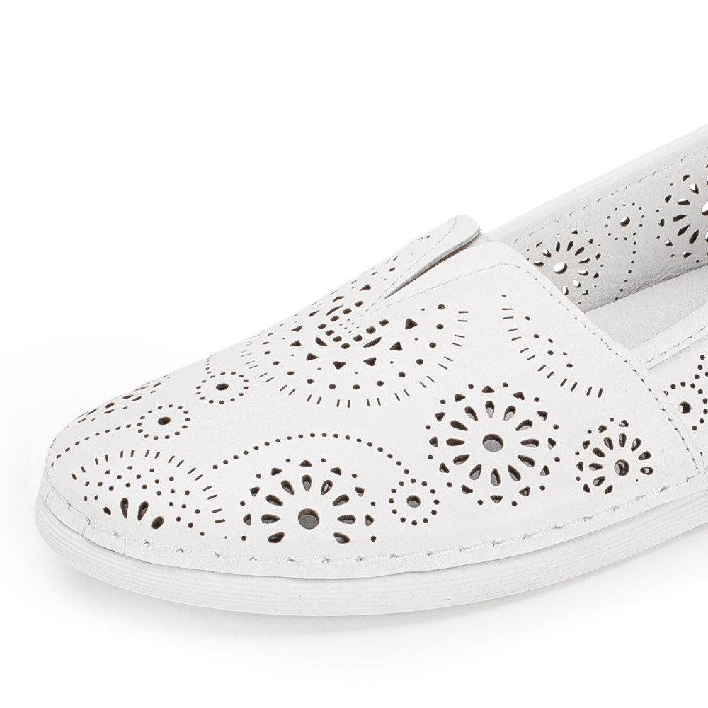 detail Dámské mokasíny IBERIUS 0109-021   WHITE   F/S6