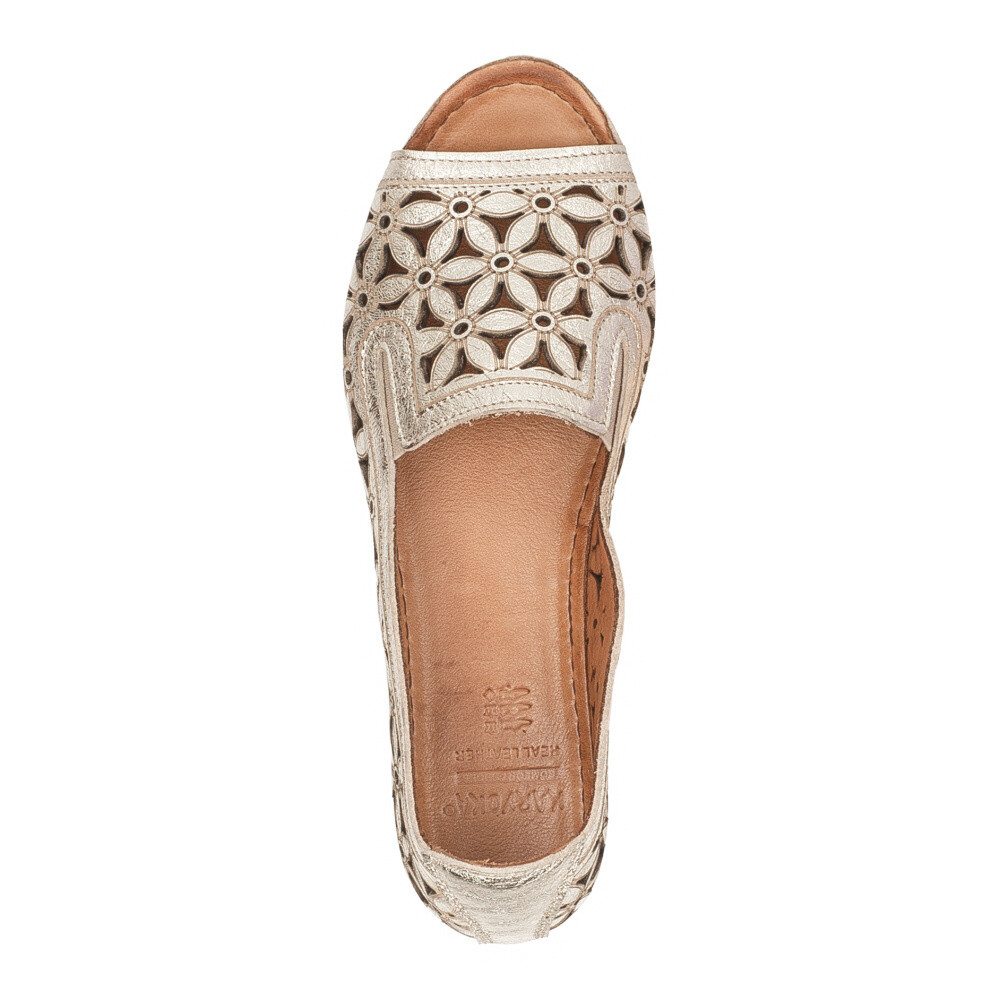 detail Dámské baleríny IBERIUS 1105-313 zlatá S6