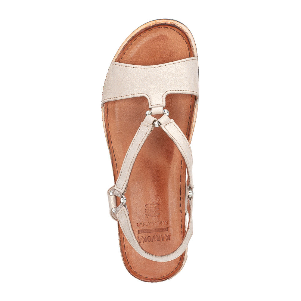 detail Dámské sandály IBERIUS 1243-312 zlatá S6