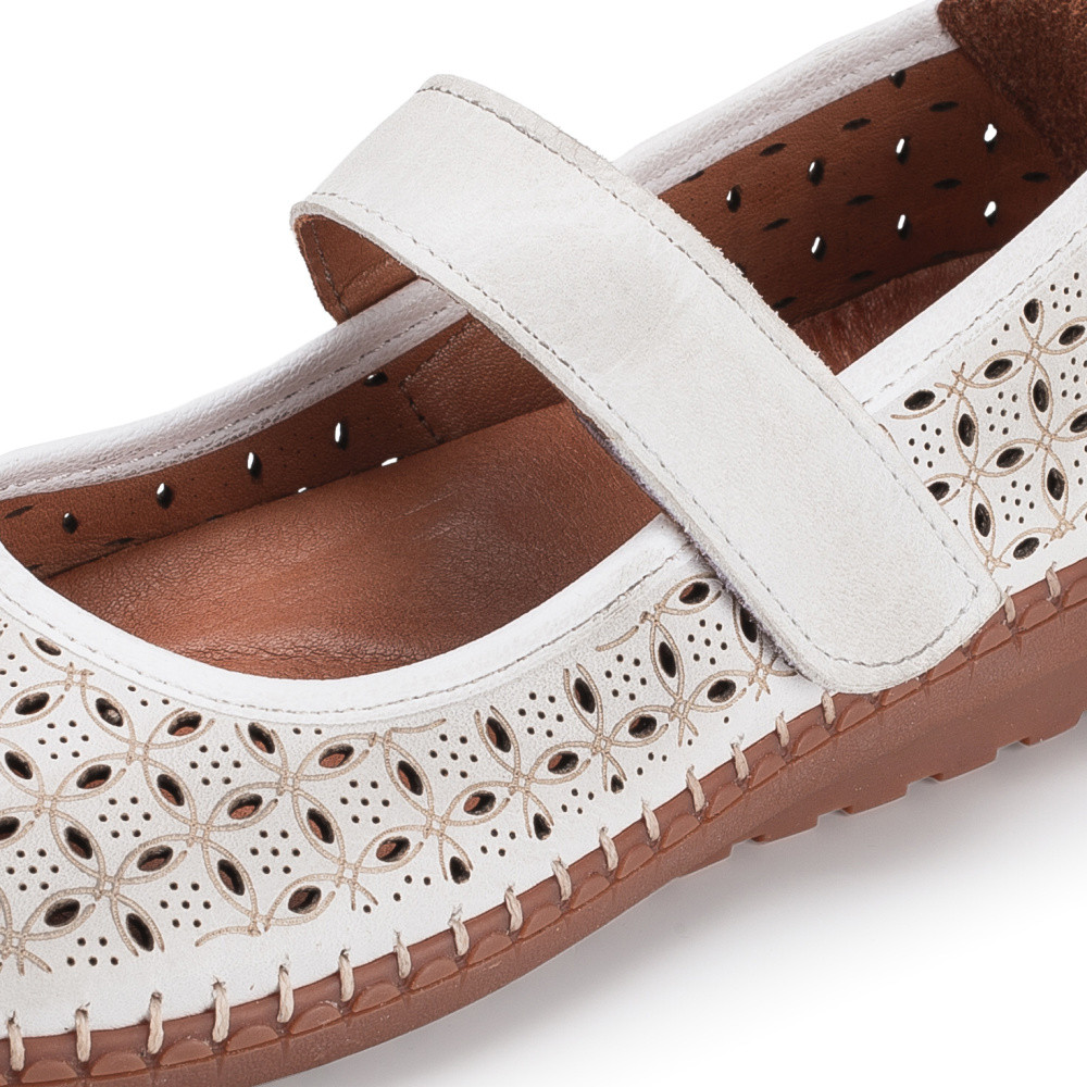 detail Dámské baleríny IBERIUS 1568-500 bílá S6