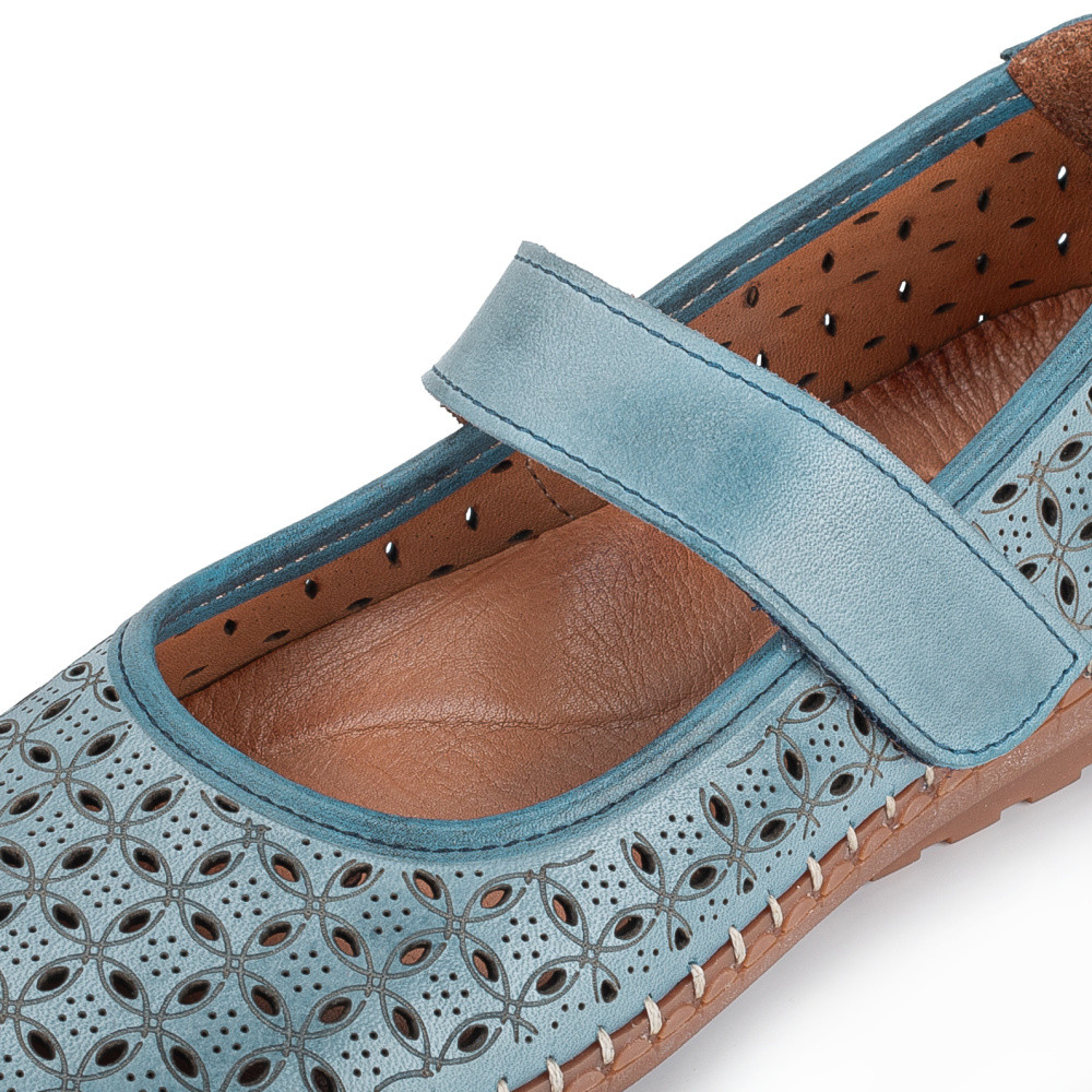 detail Dámské baleríny IBERIUS 1568-535 modrá S6