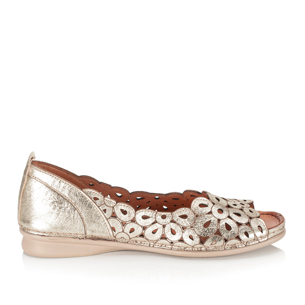 detail Dámské baleríny IBERIUS 5612-315 zlatá S6