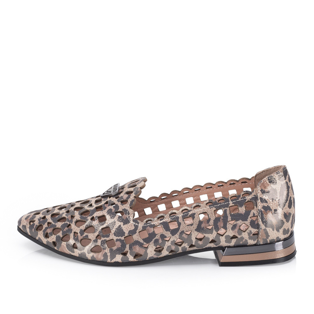 detail Dámské mokasíny IBERIUS G013-G355-T02 98 zlatá S6