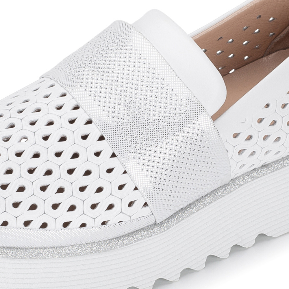 detail Dámské mokasíny IBERIUS P015-108 04-93 bílá S6