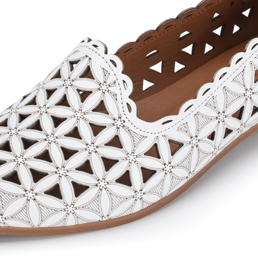 detail Dámské mokasíny IBERIUS P291-707 02 bílá S6